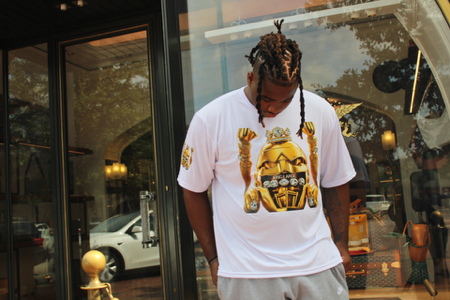 micro gold by KING LARGE - Unisex performance crew neck t-shirt - KING LARGE thumbnail