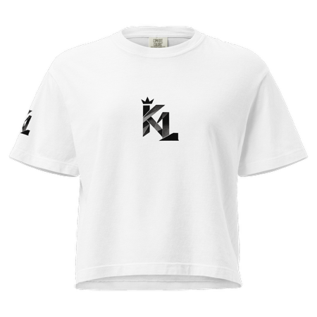 KL Merch - SU' 25 - Women’s heavyweight boxy tee White - KING LARGE thumbnail