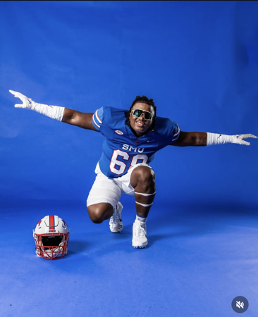 King Large, SMU Mustangs, Offensive Tackle thumbnail