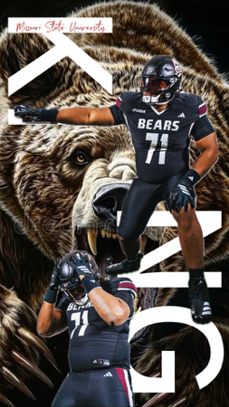 King Large, Missouri State University, Offensive Tackle thumbnail