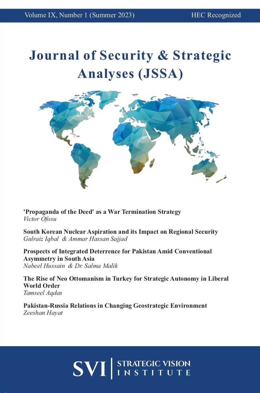 SVI's Journal of Security & Strategic Analyses (JSSA) thumbnail