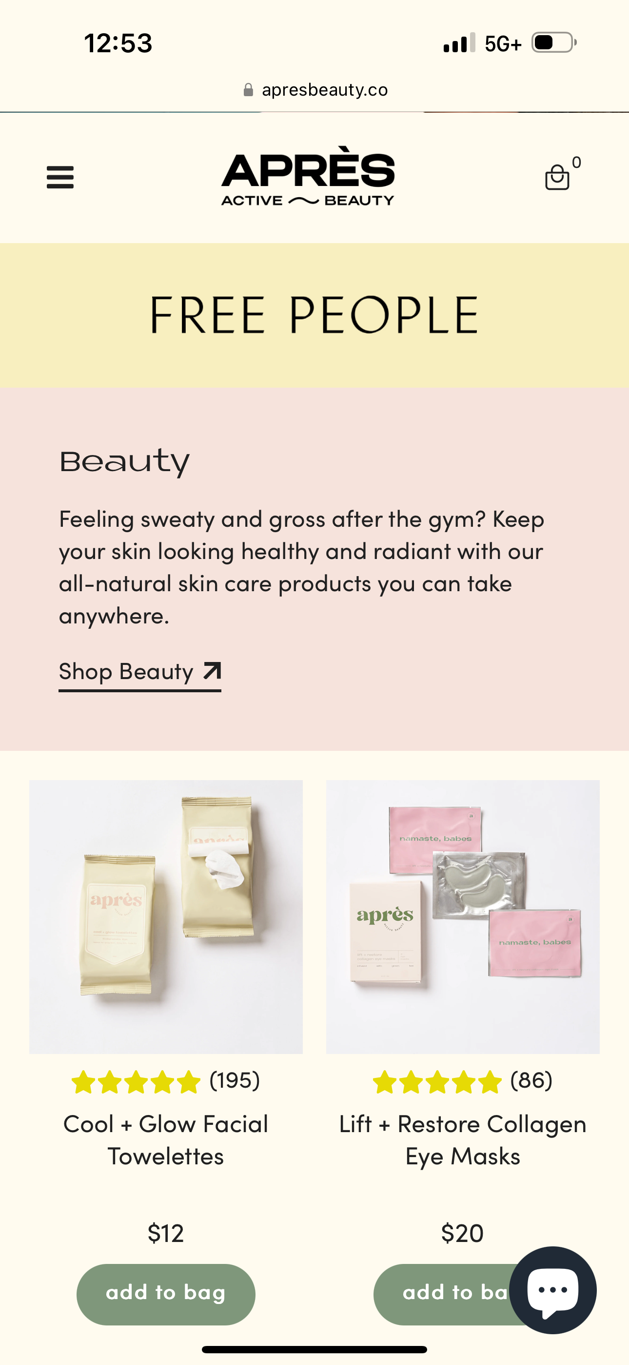 apres beauty 15% off when you use code “SABINAOTIS” at checkout thumbnail