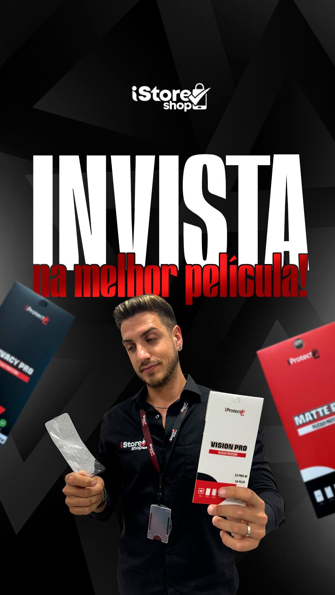 INVISTA NA MELHOR PELÍCULA DO MERCADO ‼️

Pare de gastar seu dinheiro em películas fracas que quebram facilmente 💸

Prot