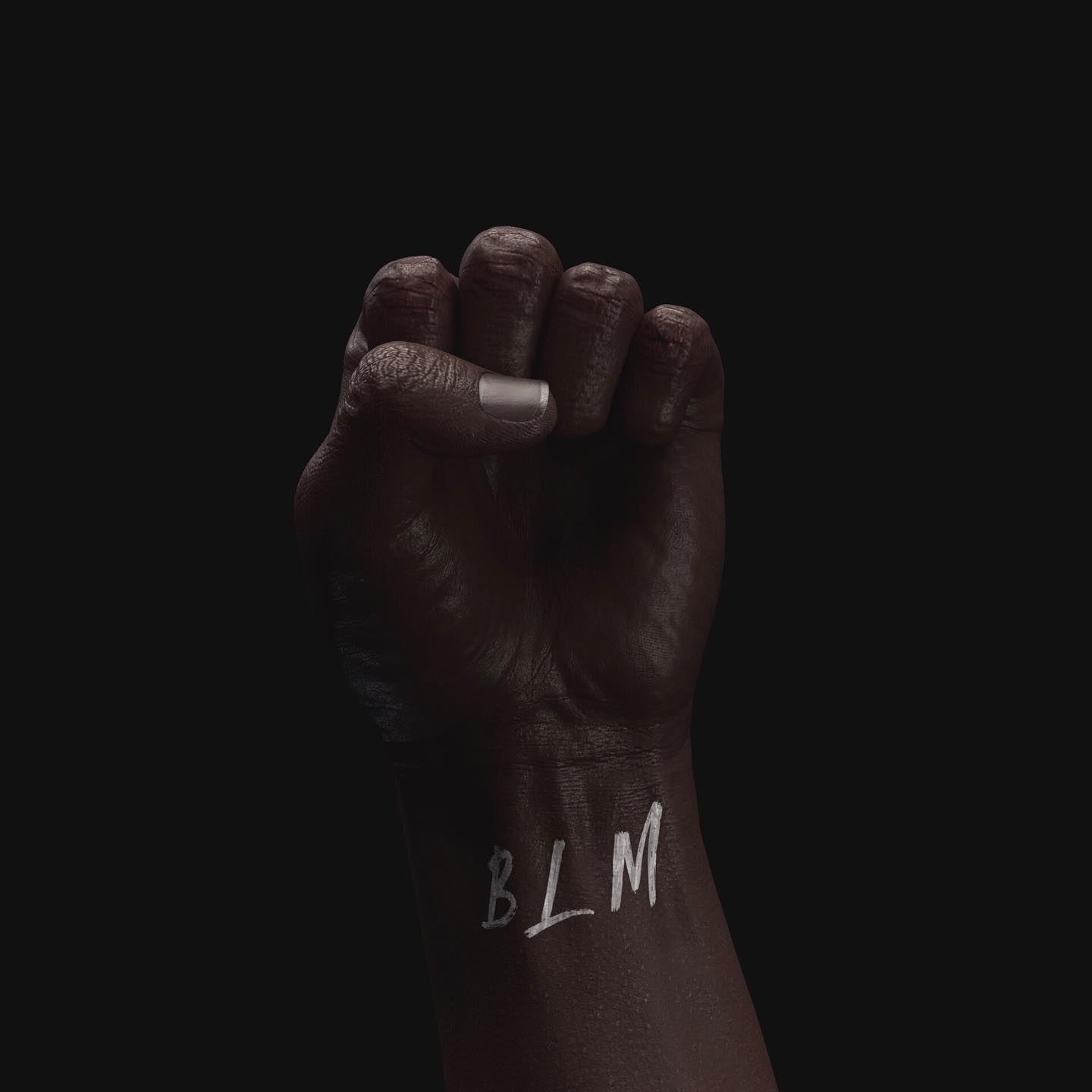 ðŸ–¤
â€”â€”
#blacklivesmatter #blm #racism #strongertogether #artwork #3d #rendering #skin #color