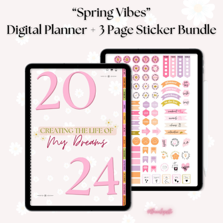 2024 Spring Vibes Digital Planner Bundle 🌸 thumbnail