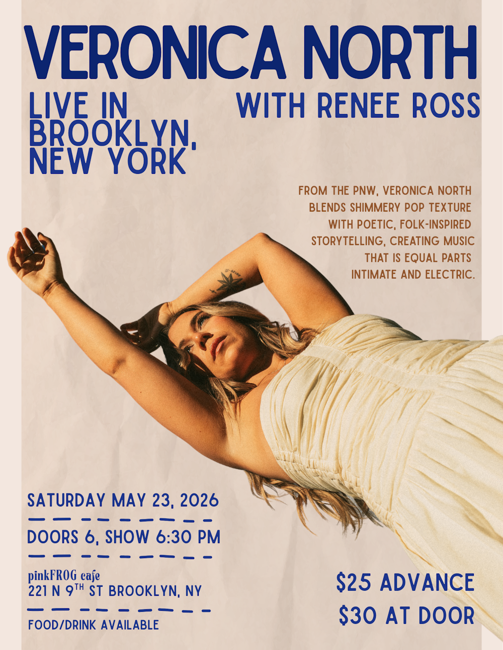 RSVP to Veronica North live in NYC | 5/23/26 thumbnail