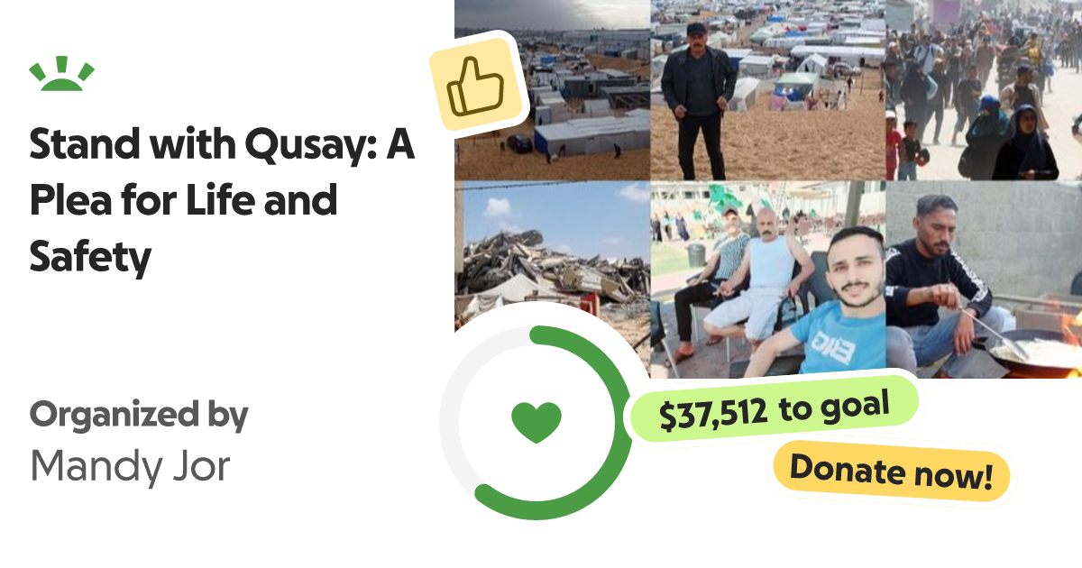 Donate to Stand with Qusay: A Plea for Life and Safety, organized by Mandy Jor thumbnail