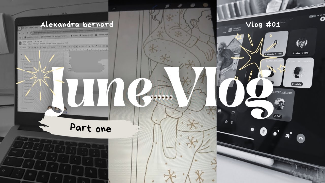 🎥 VLOG JUIN – PARTIE 1 | Écriture, skincare, colis et préparation du concert ! thumbnail
