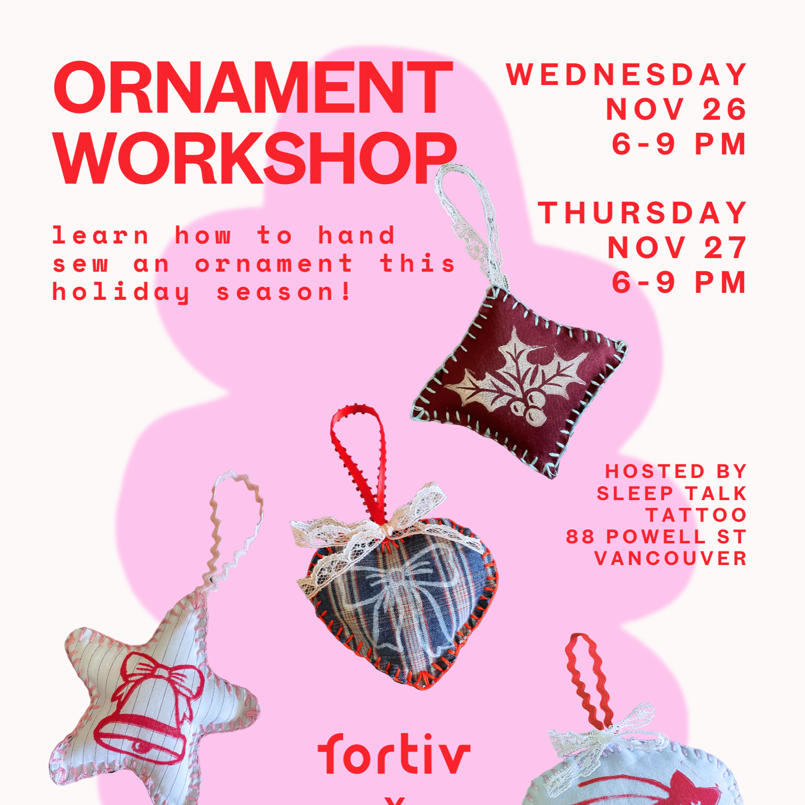 Ornament Workshop | Nov 26 + 27 thumbnail