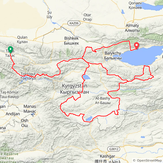 Silk Road Mountain Race 2026 Route thumbnail