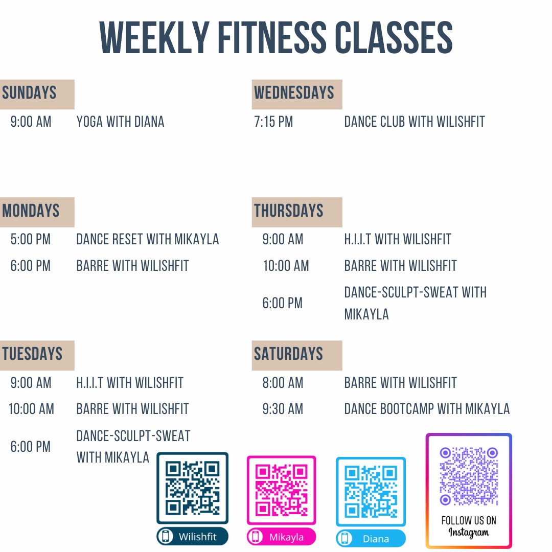 Monthly Fitness Schedule thumbnail