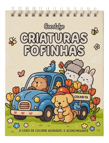 Livro De Colorir Criaturas Fofinhas Com Capa Dura Laminação  - R$ 25,9 thumbnail