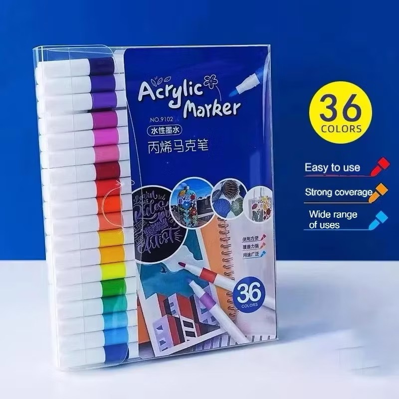 Canetas acrílicas - 36 cores thumbnail