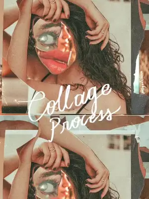 Day 24: Me #februllage / I enjoy so much mixed media collages. @Adobe  #februllage2023 #collage #digitalcollage #collage