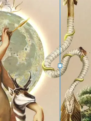 Artemis, goddess of the hunt. #collage #artprocess #digitalcollage #collageart #publicdomain #photoshop #graphicdesign @