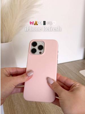 iPhone Refresh 📱🎀 let’s clean my iPhone and switch out the case 😍 feels like a brand new iPhone! 🫧 #iphone #iphonerefres