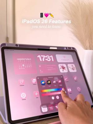 iPadOS 26 features you need to know 💕 here are my favorite iOS26 features on iPad, with Liquid Glass, Windowing, and Cus