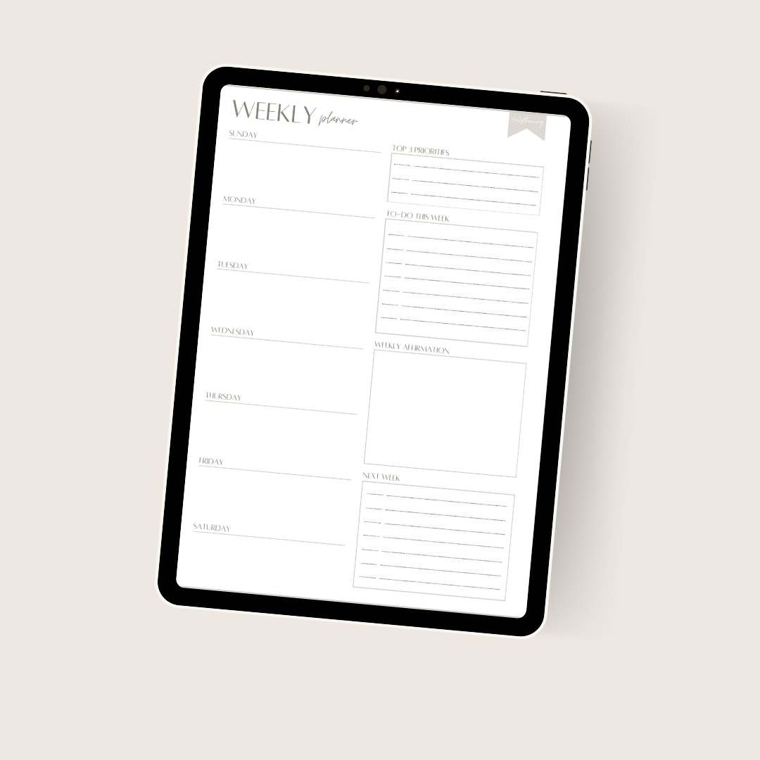 FREE Weekly Planner thumbnail