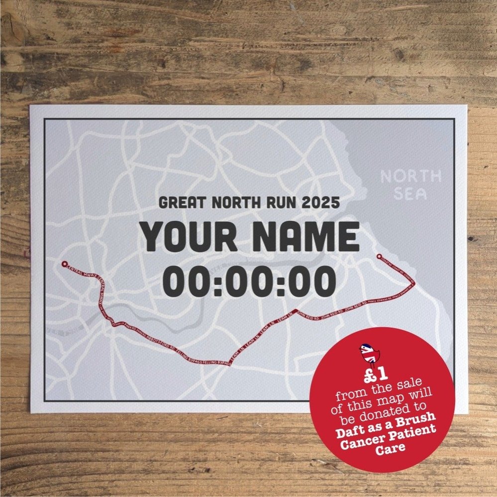 Great North Run map (Gift Voucher) thumbnail