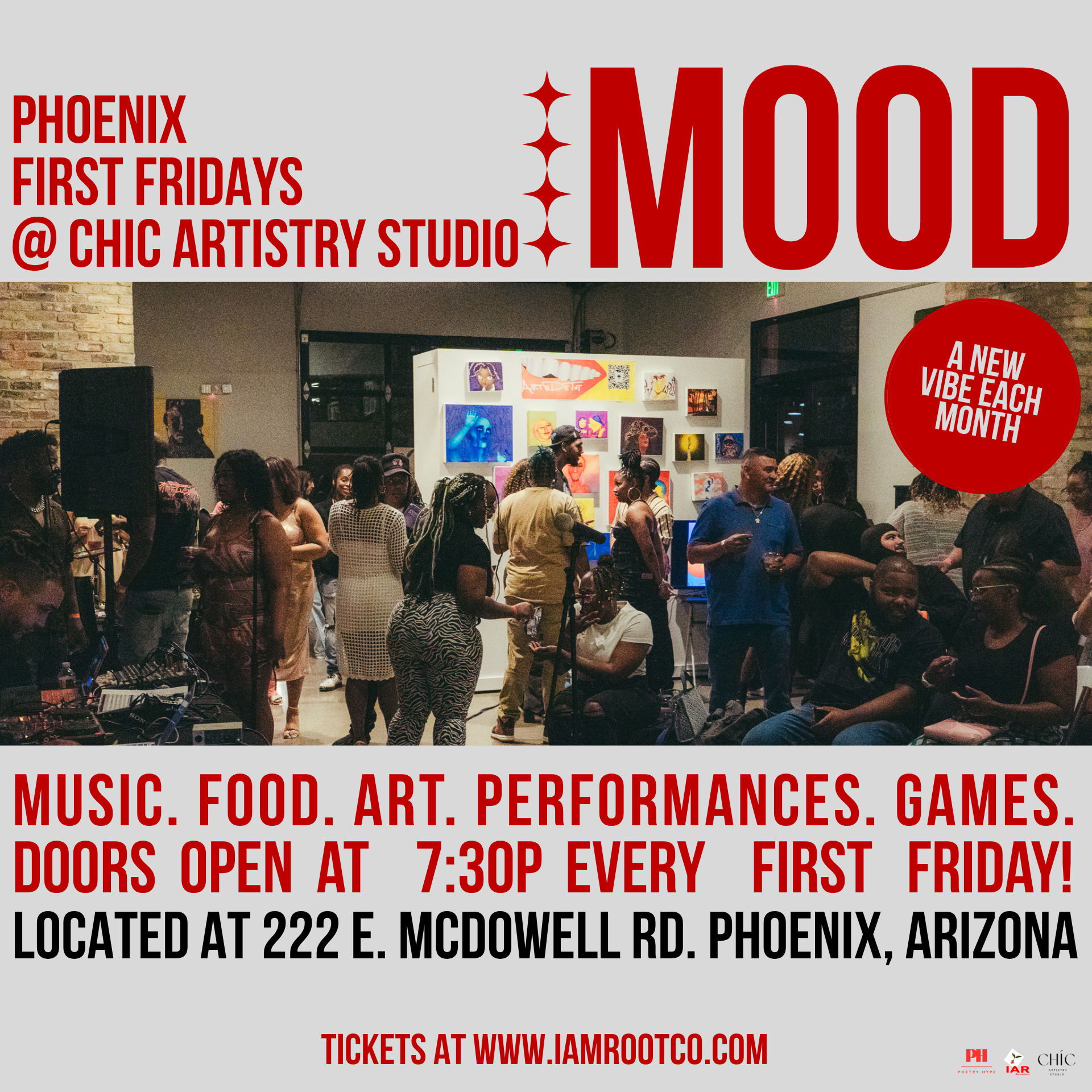MOOD FIRST FRIDAYS AT CHIC ARTISTRY STUDIO  | I AM ROOT thumbnail