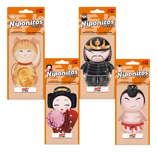 Aromatizante Niponitos Colorido 4 Fragrâncias thumbnail
