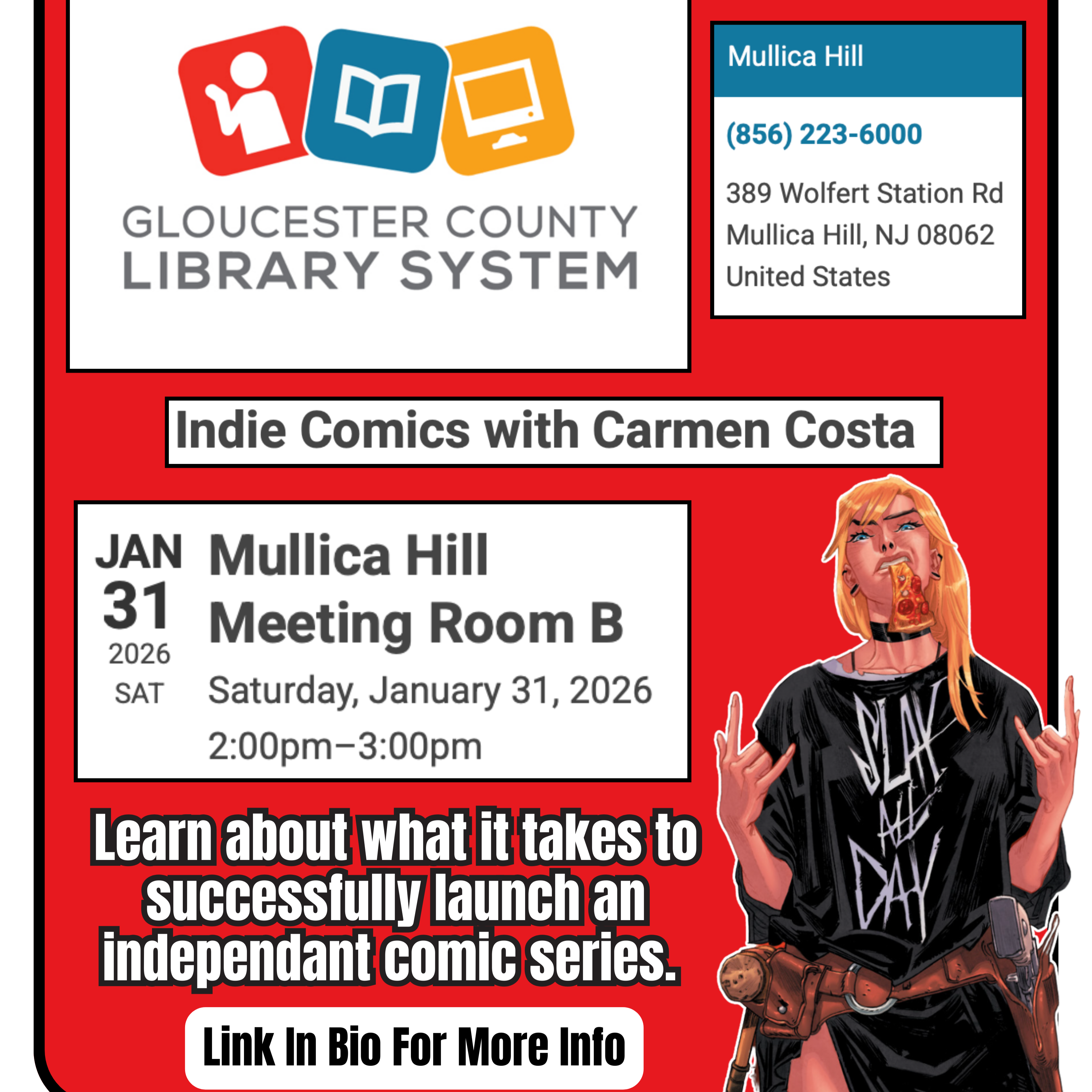 Indie Comics with Carmen Costa | Gloucester County Library System thumbnail