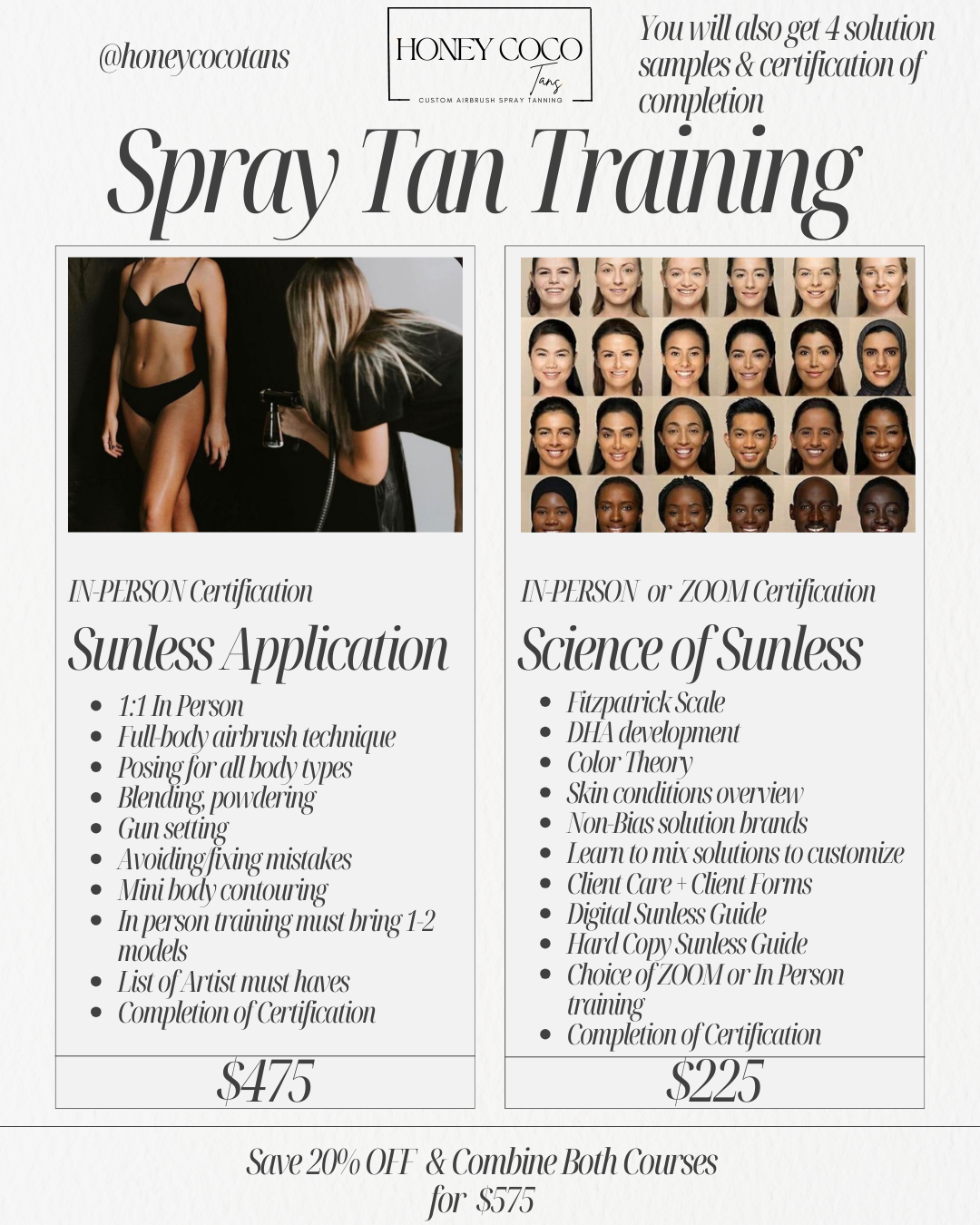 SPRAY TAN TRAINING BUNDLE ✨SAVE 25% OFF 2 COURSES✨ thumbnail