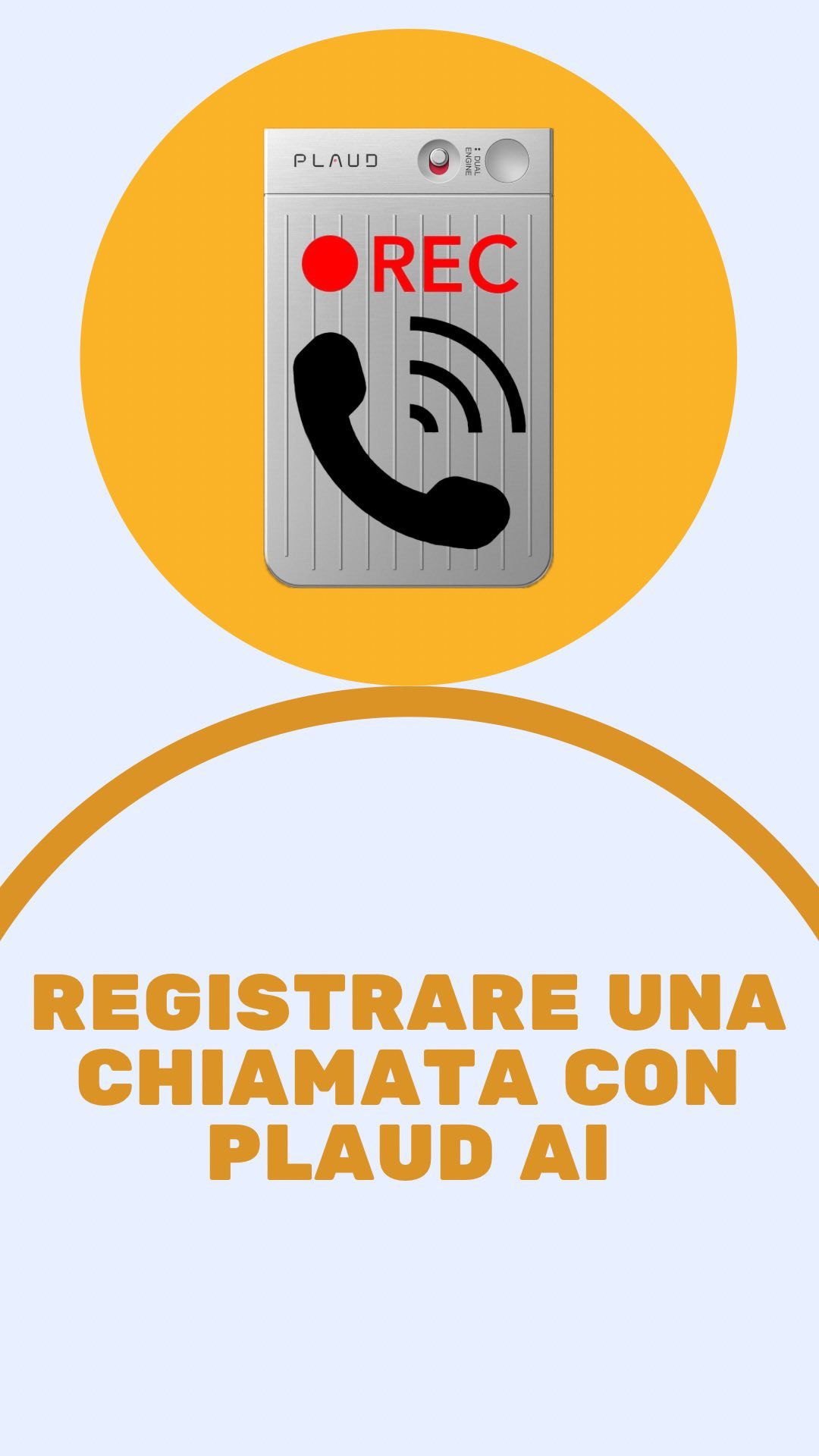 REGISTRA TUTTE LE TELEFONATE
⬇️⬇️⬇️ Con PLAUD AI NOTE 
@plaud_official 
Sul sito 10€ di sconto 
Registrazione audio ad a