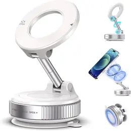 Supporto per Telefono Magnetico Leiboo-360 °, Forte Impugnatura Magnetica, Base Antiscivolo e Design Pieghevole per Auto, Casa e Viaggi - TikTok Shop thumbnail