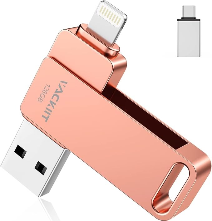 USB Stick für iPhone 256GB Apple Zertifizierter Lightning,Vackiit USB C Stick USB 3.0 Foto Stick,Speichererweiterung für iPad,iOS,OTG Android Handy,PC: Amazon.de: Computer & Zubehör thumbnail
