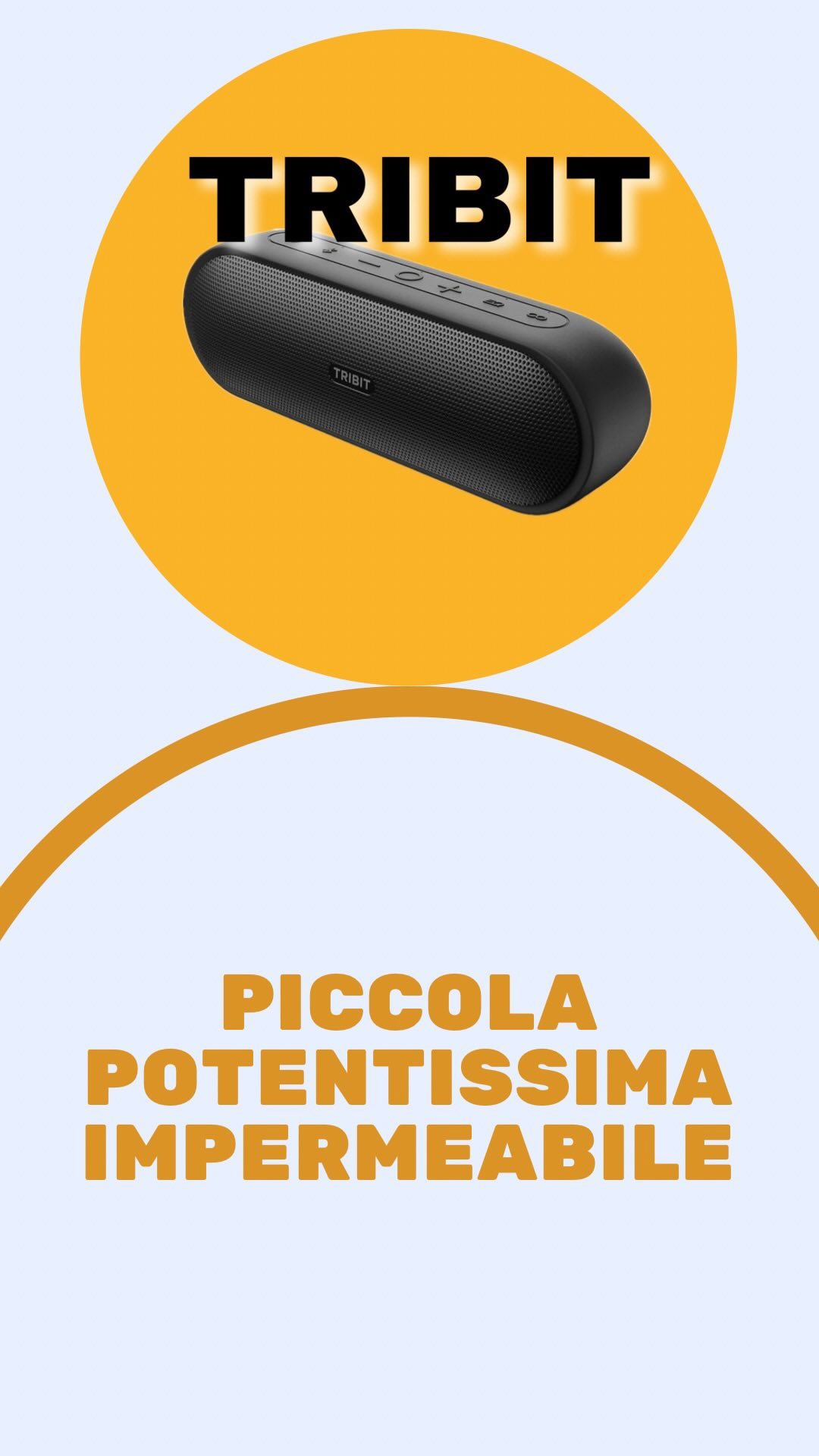 Altoparlante Bluetooth portatile TRIBIT XSound Plus. 

👉
Dotato di driver a gamma intera in neodimio, questo altoparlant