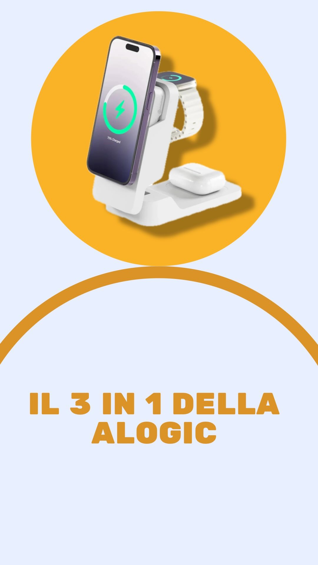 Ecco Matrix Ultimate Wireless Charger di Alogic!

👉Questo dispositivo rivoluzionario combina un caricatore wireless 3 in
