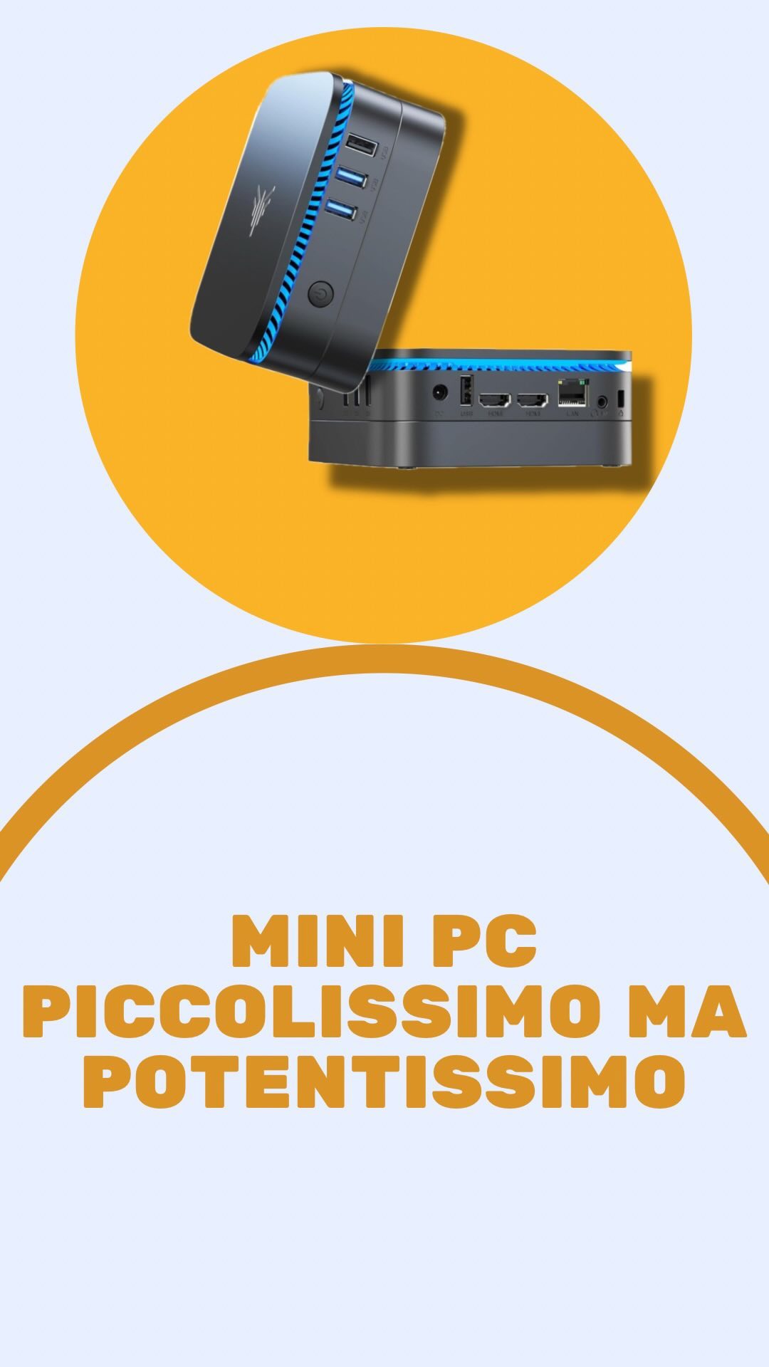 Mini PC potentissimo. 

✅ Dotato del processore Ιntel Alder Lake N97 di 12a generazione, un chip 4 Core 4 Thread da 12 W