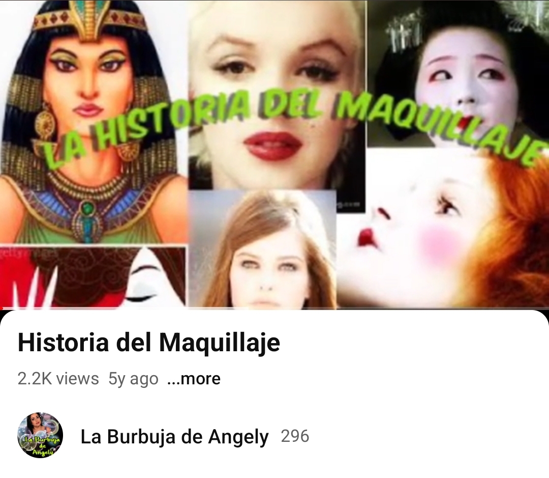 Historia del Maquillaje/ Makeup History  thumbnail