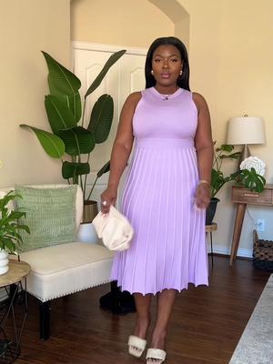 Hi Beauties! This dress😍and this color 💜💜fabulous!  I’m wearing a size LG. It has plenty of stretch.  #amazonfashionfind