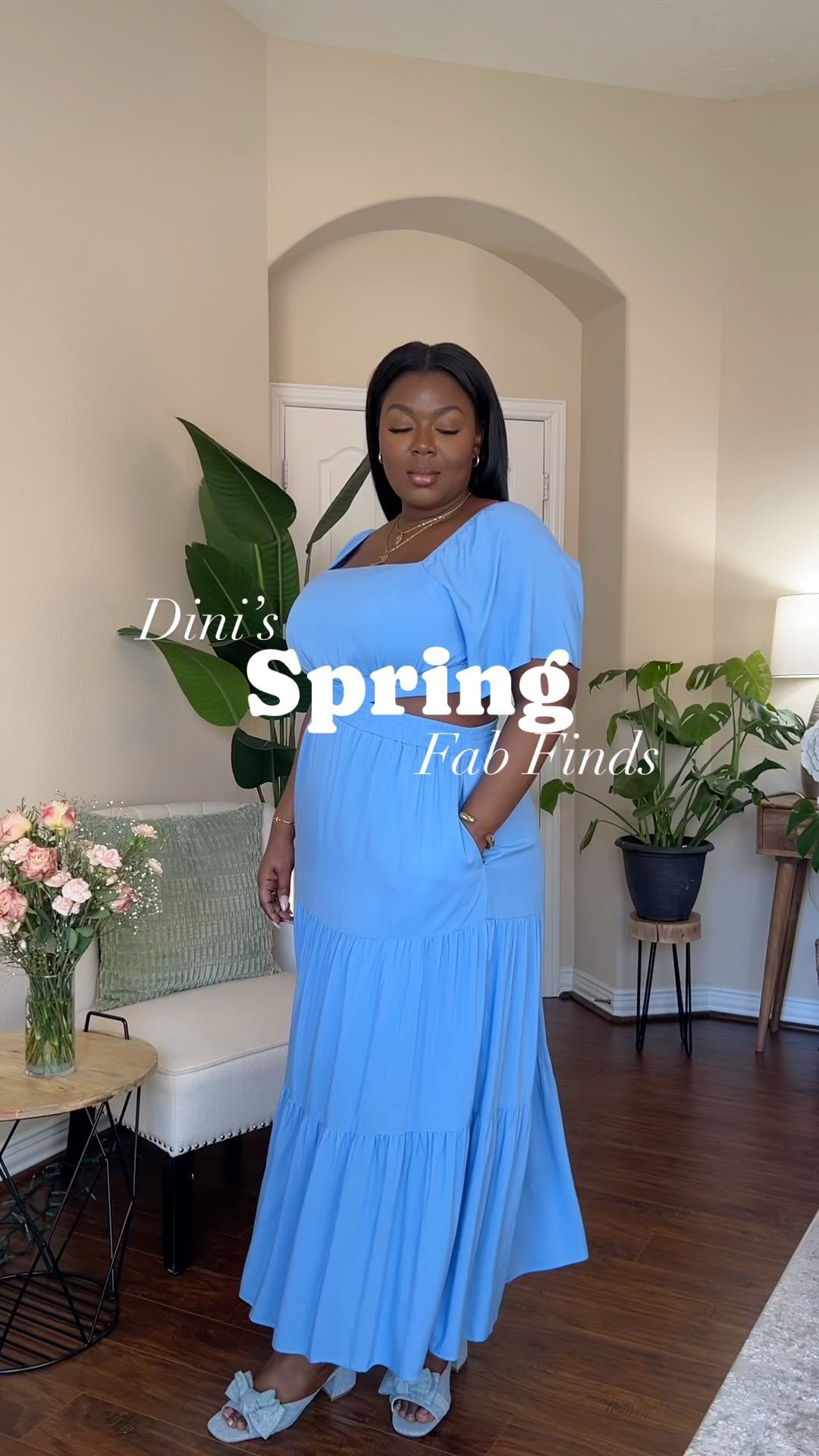 Hello Beautiful people 💕 I’m back with a couple of spring Fab Finds! 

I’ve linked the dress, shoes, and smoothing short