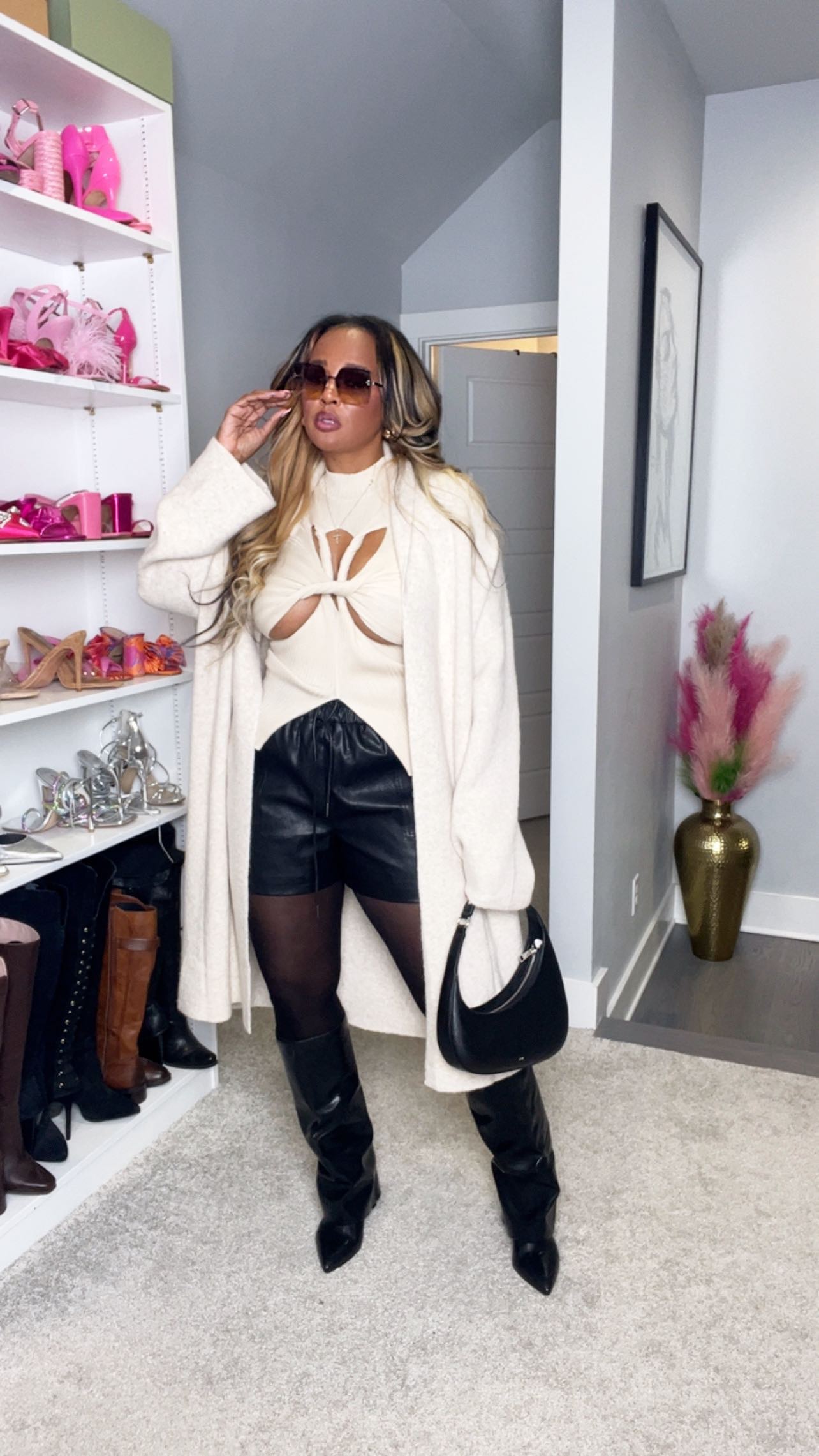 Get ready to elevate your style with faux leather shorts! These chic and versatile shorts are a must-have for any fashio