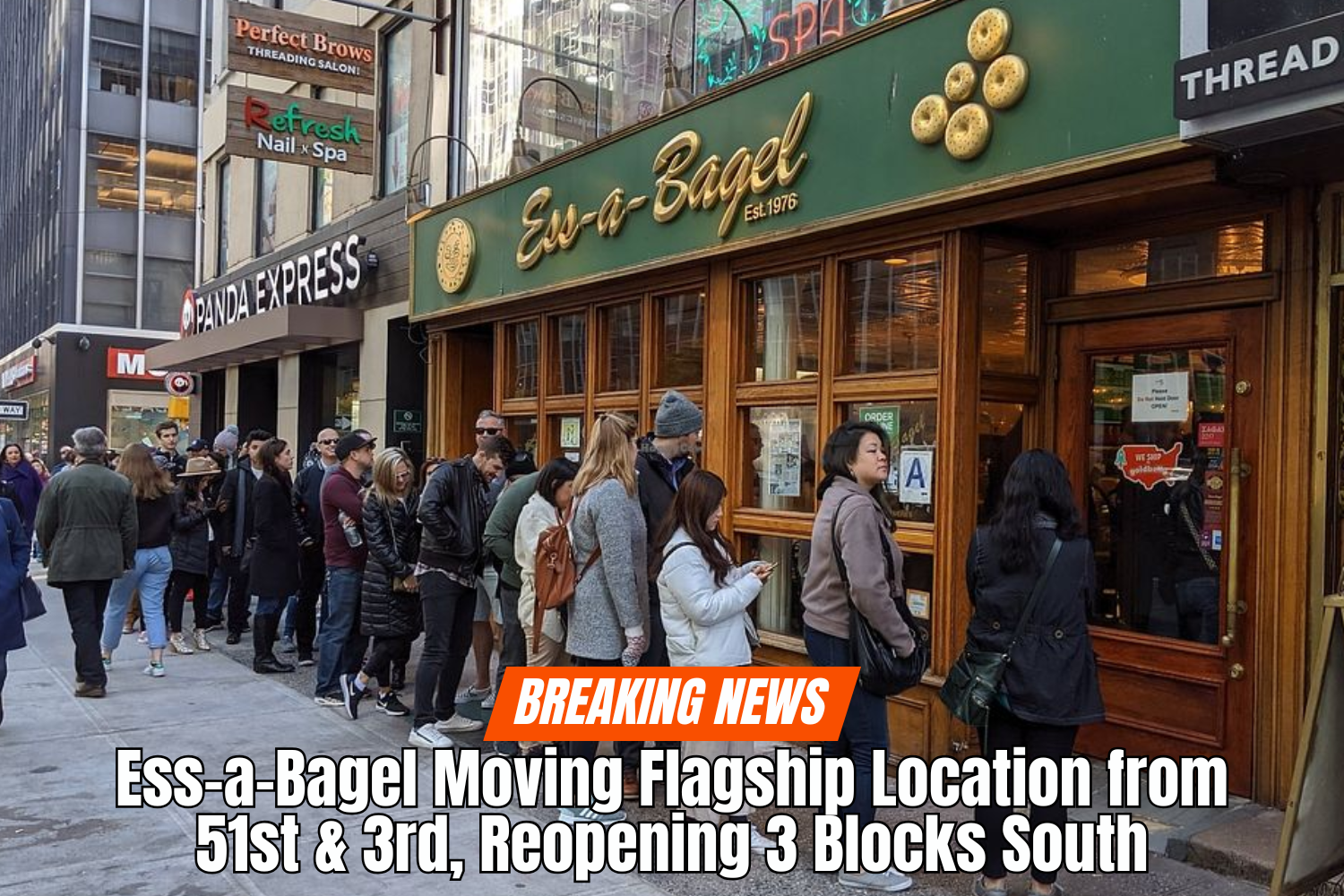 Ess-a-Bagel Moving Flagship Location from 51st & 3rd, Reopening 3 Blocks South  thumbnail