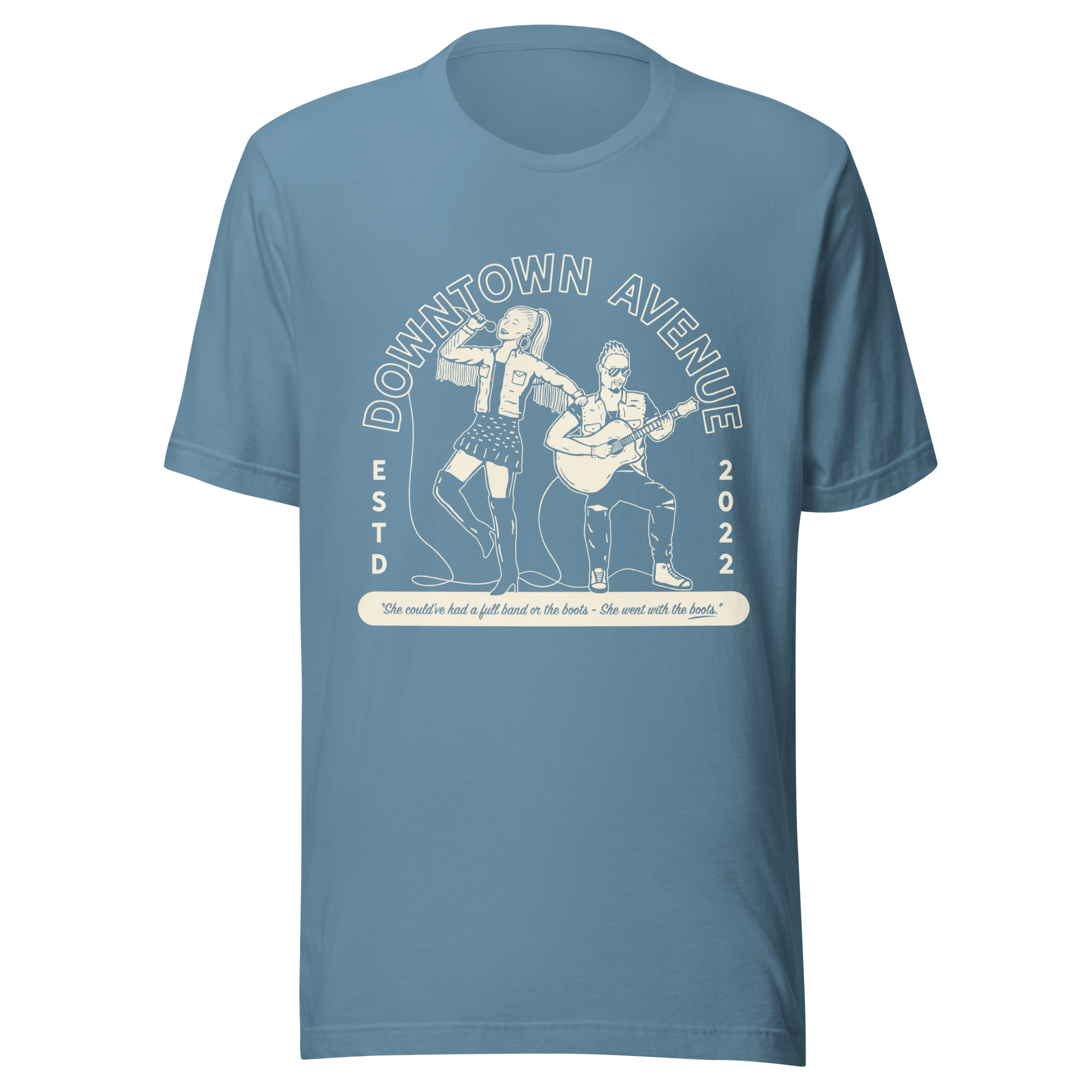 "She chose the boots!" Unisex t-shirt.. thumbnail