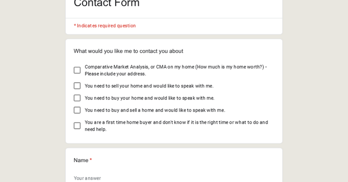Contact Form thumbnail