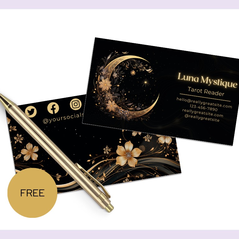 FREE Tarot Reader's Business Card thumbnail