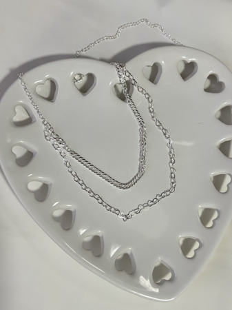 Colar folheado a prata 2 em 1 thumbnail