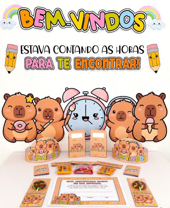 KIT VOLTA ÀS AULAS - CAPIVARA CUTE thumbnail