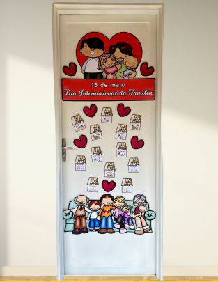 Decoração de Porta - Dia da Família  thumbnail