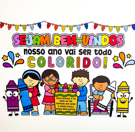 PAINEL VOLTA ÀS AULAS - COLORIDO thumbnail