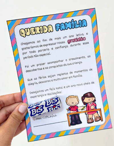 Cartão agradecimento “Querida Família” thumbnail