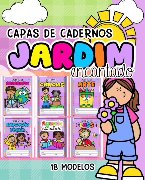CAPINHAS DE CADERNO - JARDIM ENCANTADO  thumbnail