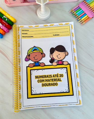 NUMERAIS de 1 A 20 - MATERIAL DOURADO  thumbnail