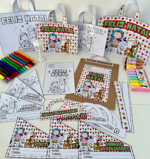Kit Capas de Atividades - Natal Cristão 2 thumbnail