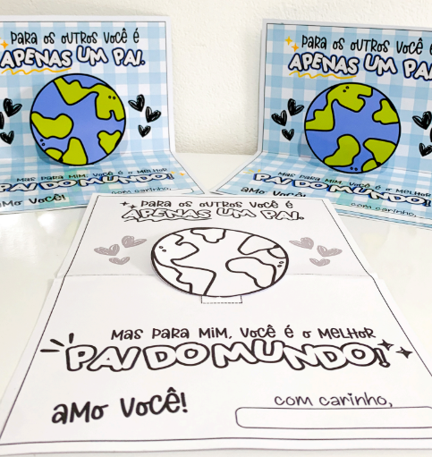 CARTÃO 3D - MELHOR PAI DO MUNDO   thumbnail